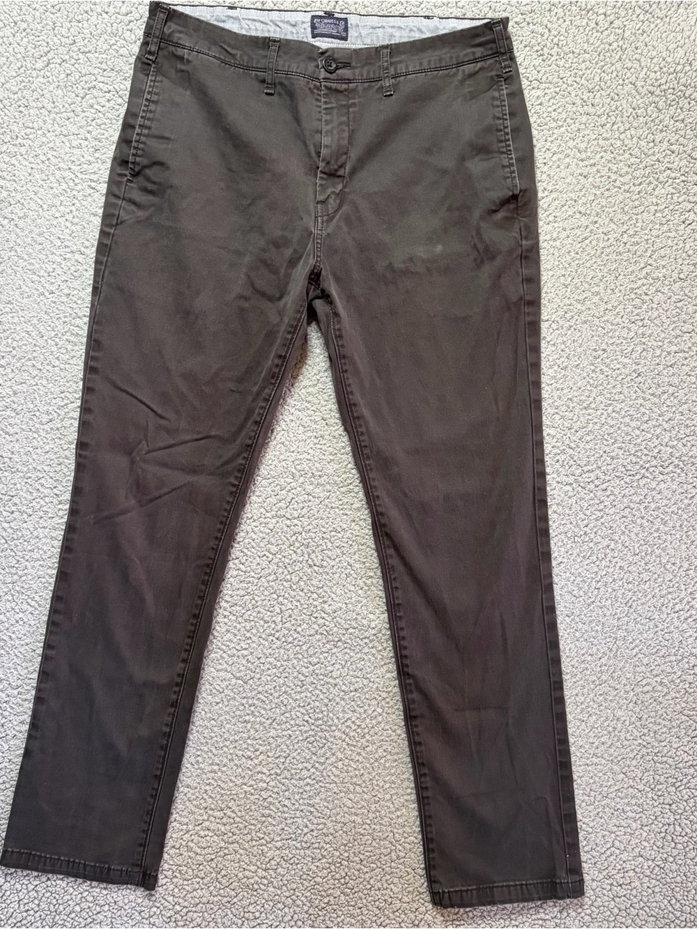 Levi Strauss & Co Gray Pants Chino Straight Leg Flat Front Casual Men’s 32X32